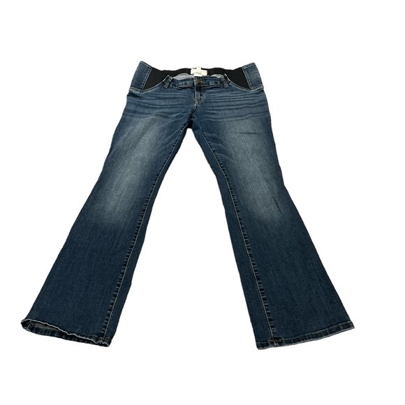 INGRID & ISABEL Isabel Maternity Jeans Sz 12 Skinny Bootcut Elastic Waist - Picture 3 of 10